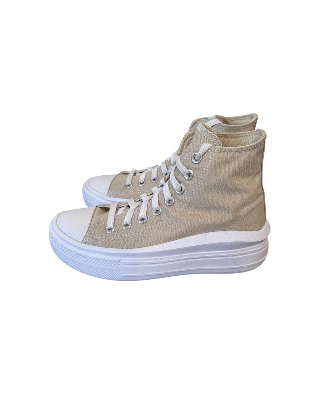 Converse All Star A04365C Women's Beach Stone Hi Platform Shoes Size 7